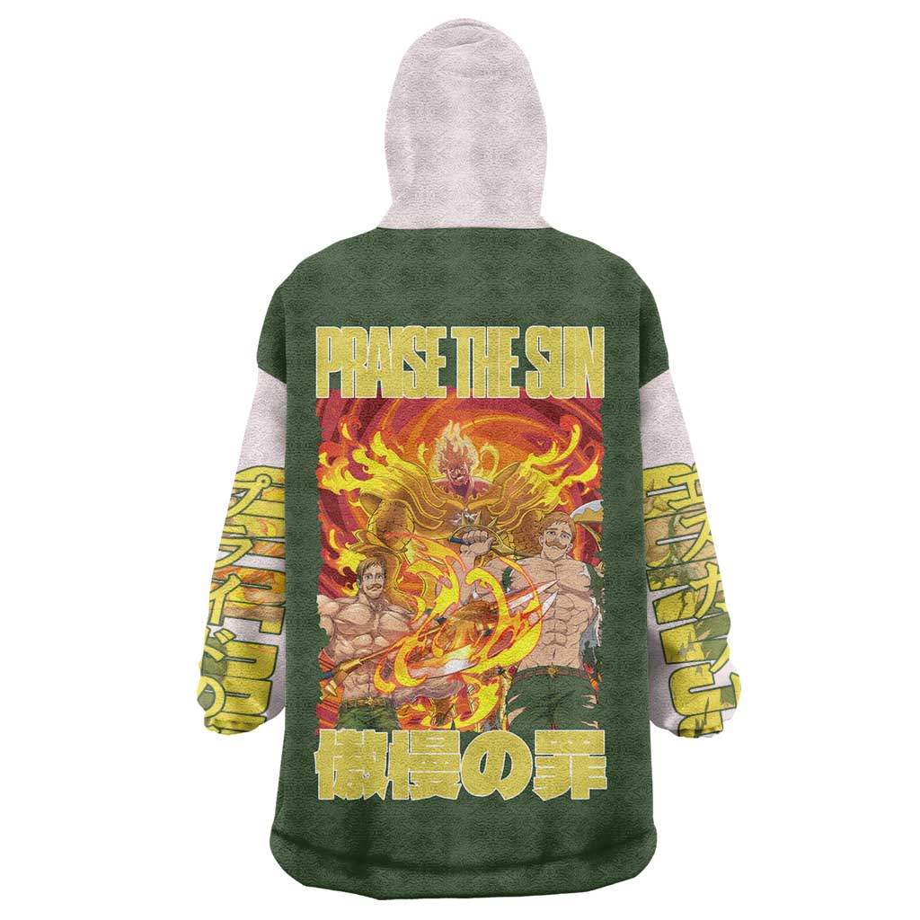 Escanor Seven Deadly Sins Wearable Blanket Hoodie Anime Style