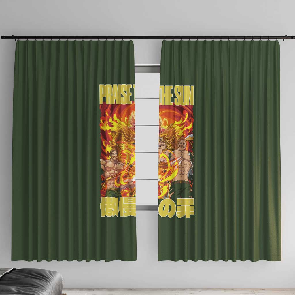Escanor Seven Deadly Sins Window Curtain Anime Style