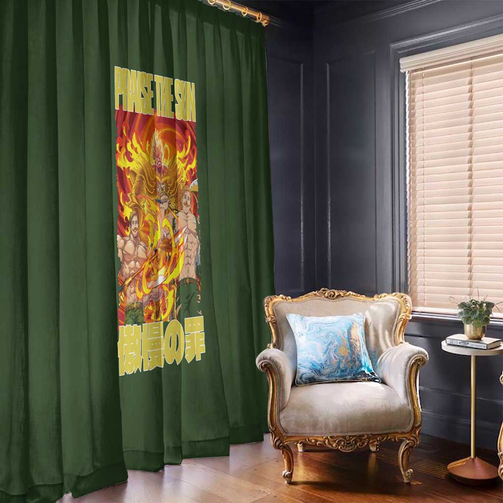 Escanor Seven Deadly Sins Window Curtain Anime Style