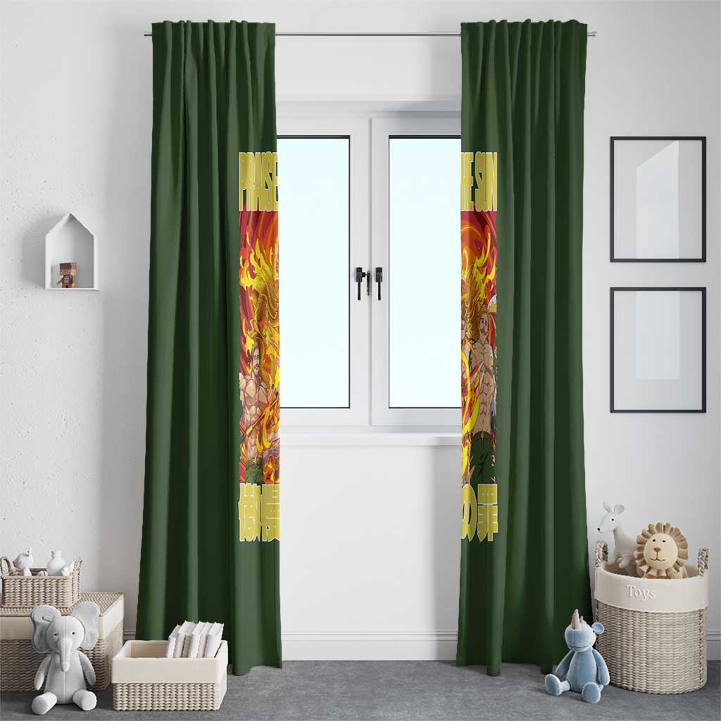 Escanor Seven Deadly Sins Window Curtain Anime Style