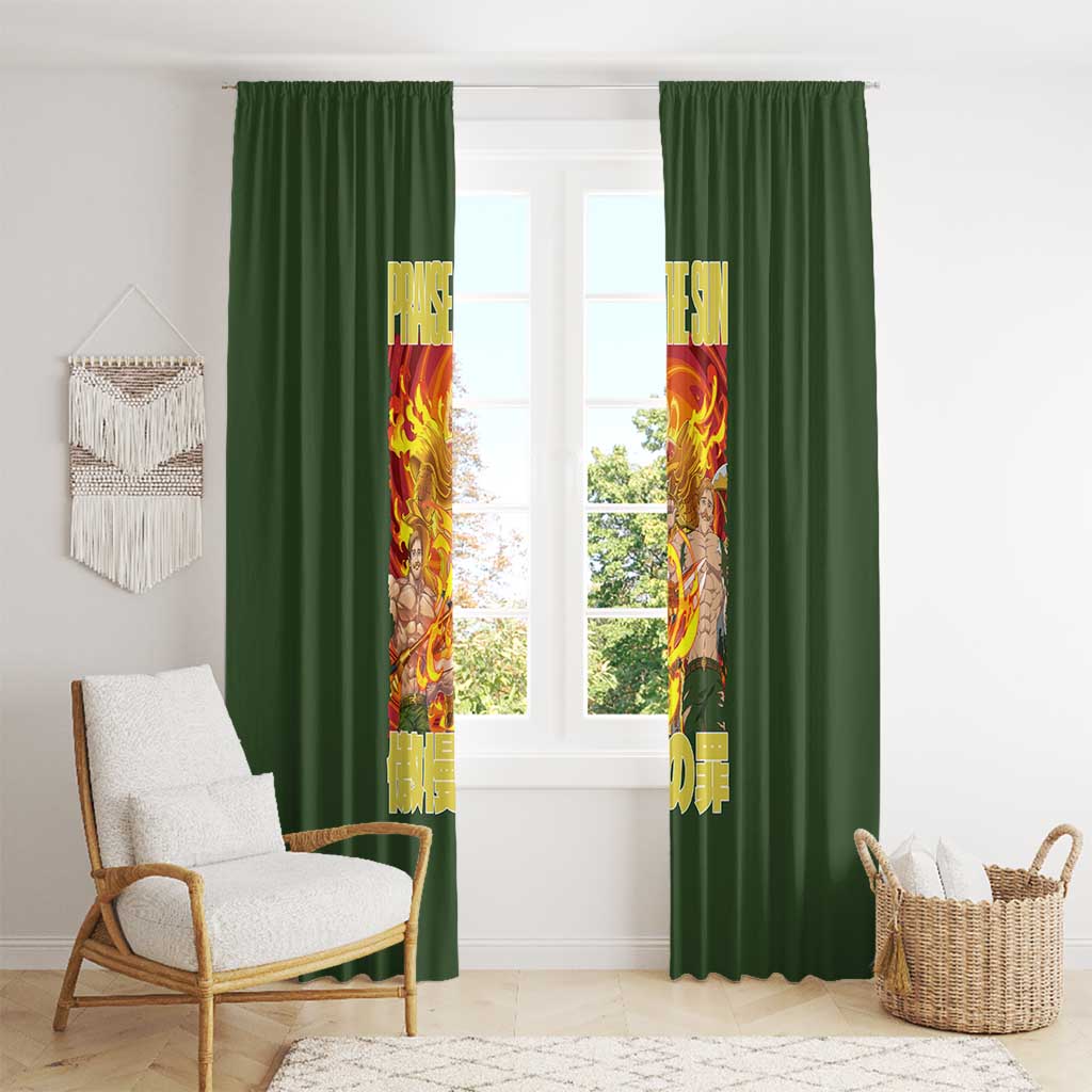 Escanor Seven Deadly Sins Window Curtain Anime Style