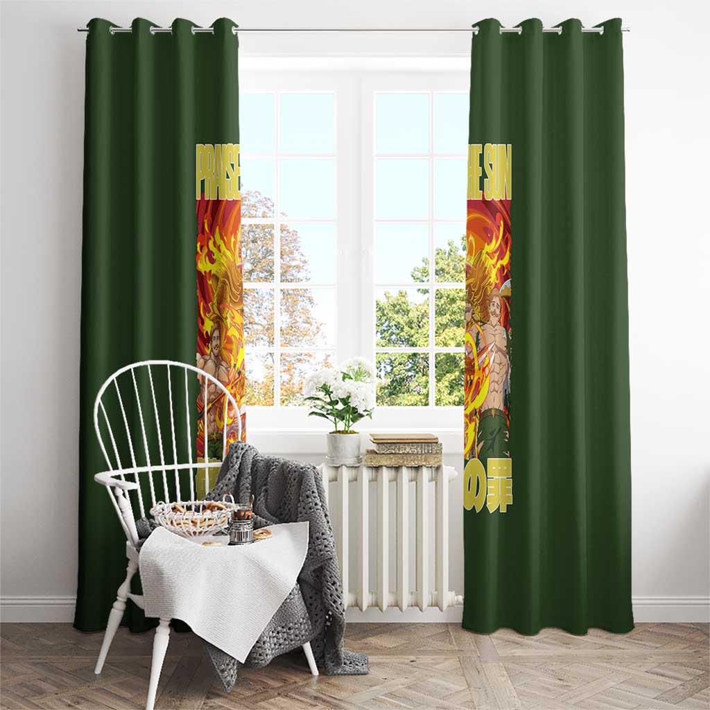 Escanor Seven Deadly Sins Window Curtain Anime Style