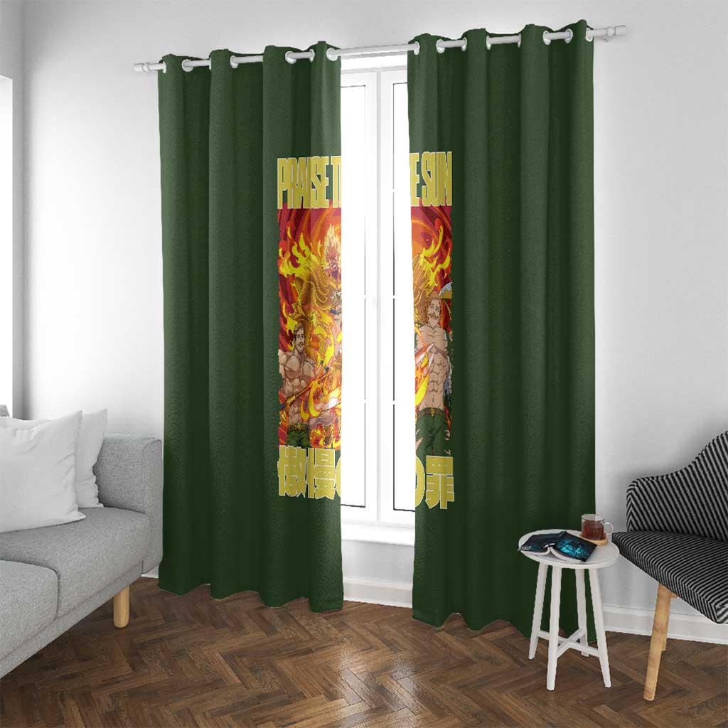 Escanor Seven Deadly Sins Window Curtain Anime Style