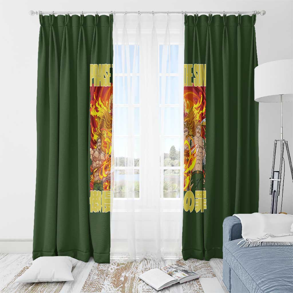 Escanor Seven Deadly Sins Window Curtain Anime Style
