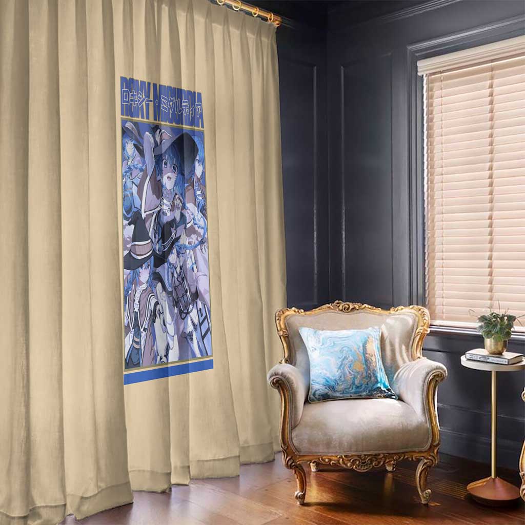 Roxy Migurdia Mushoku Tensei Window Curtain Anime Style