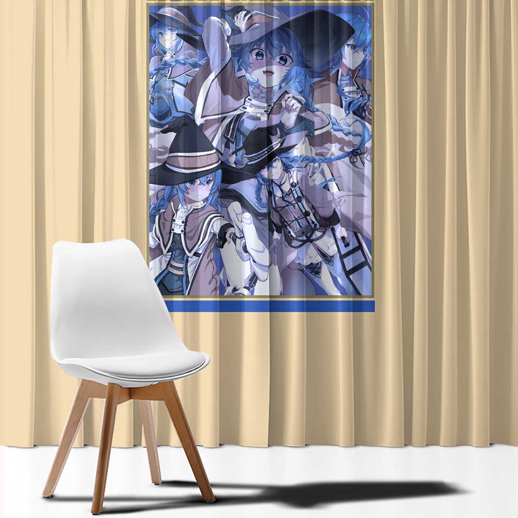 Roxy Migurdia Mushoku Tensei Window Curtain Anime Style
