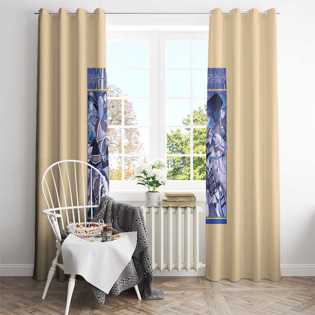 Roxy Migurdia Mushoku Tensei Window Curtain Anime Style
