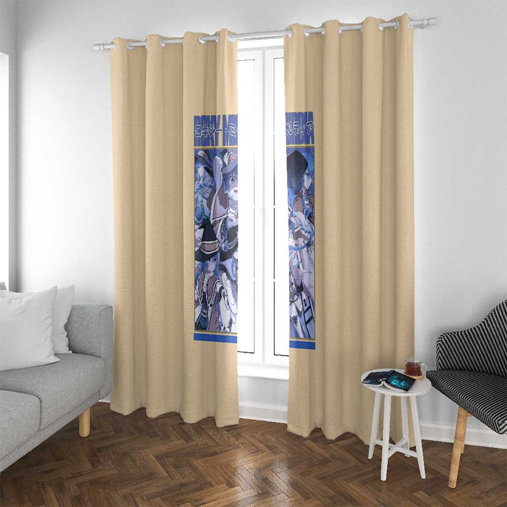 Roxy Migurdia Mushoku Tensei Window Curtain Anime Style