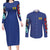Todoroki Shoto My Hero Academia Couples Matching Long Sleeve Bodycon Dress and Long Sleeve Button Shirt Anime Style