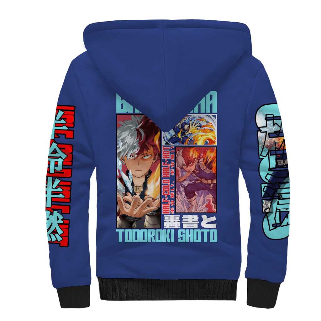 Todoroki Shoto My Hero Academia Sherpa Hoodie Anime Style