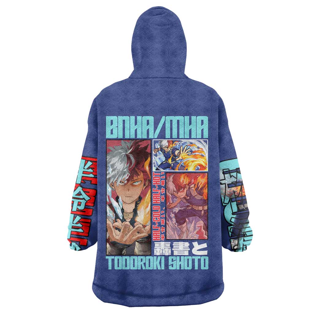 Todoroki Shoto My Hero Academia Wearable Blanket Hoodie Anime Style