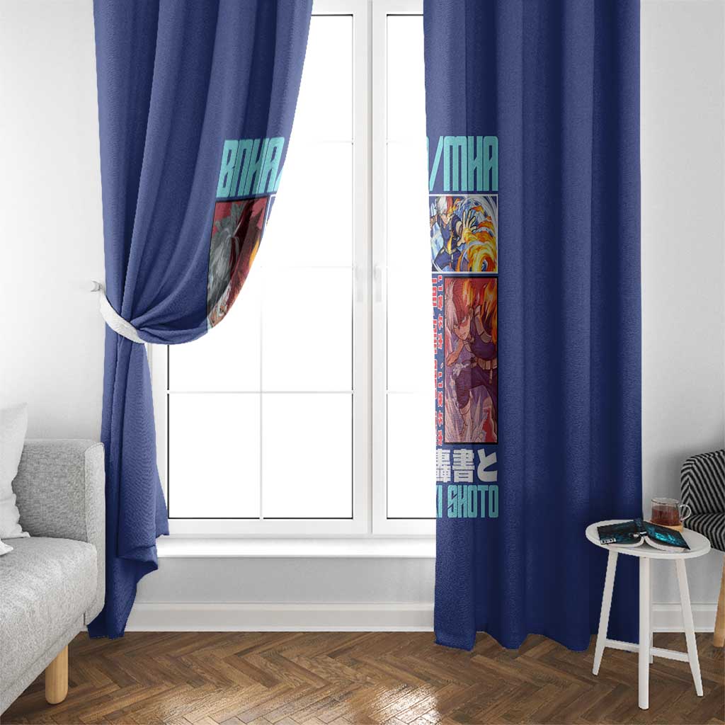 Todoroki Shoto My Hero Academia Window Curtain Anime Style