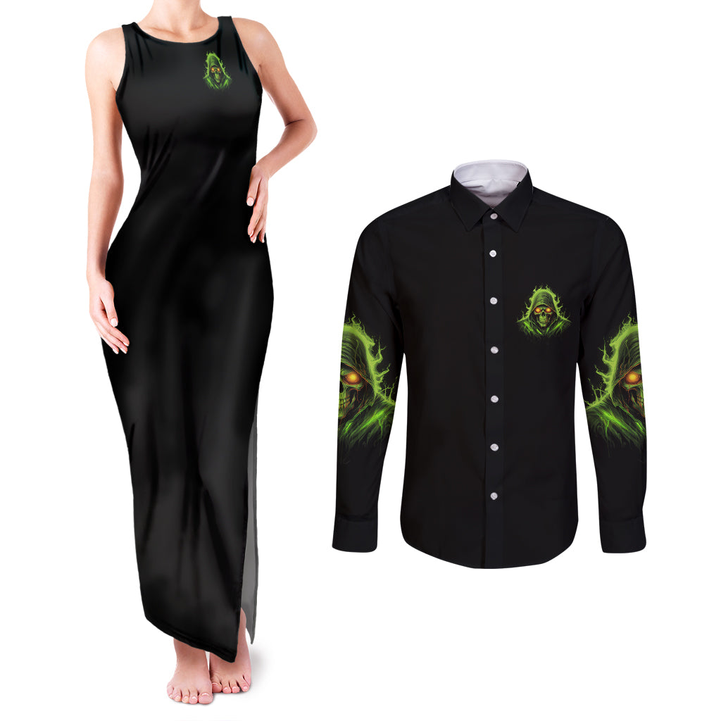 nope-i-cant-go-to-hell-couples-matching-tank-maxi-dress-and-long-sleeve-button-shirt