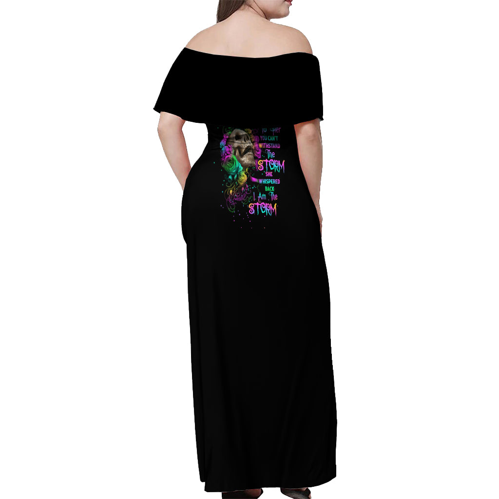 i-am-the-storm-tie-dye-rose-skull-off-shoulder-maxi-dress