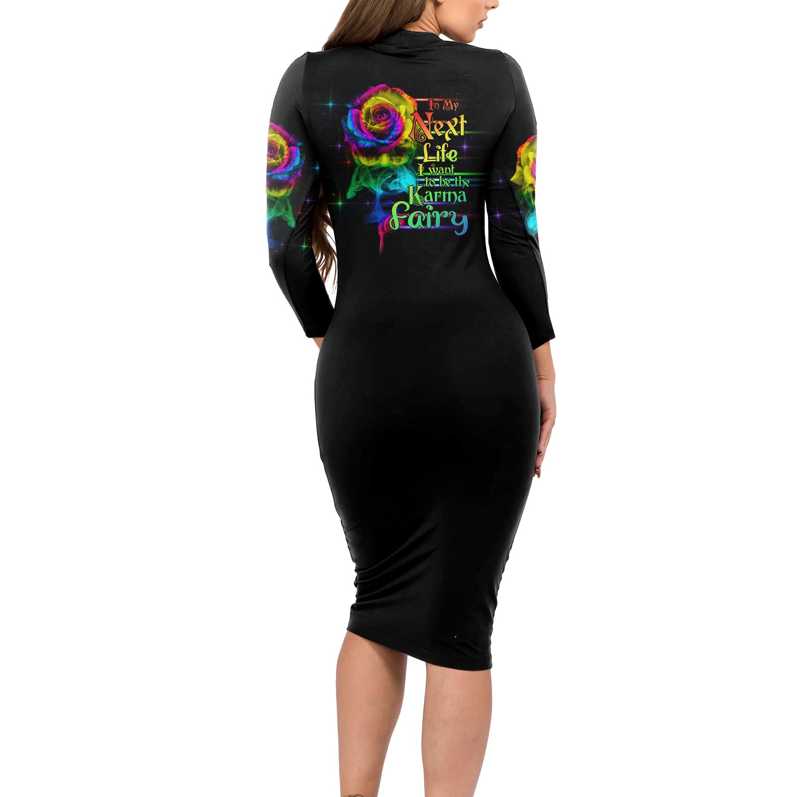 karma-fairy-rose-smoke-skull-long-sleeve-bodycon-dress