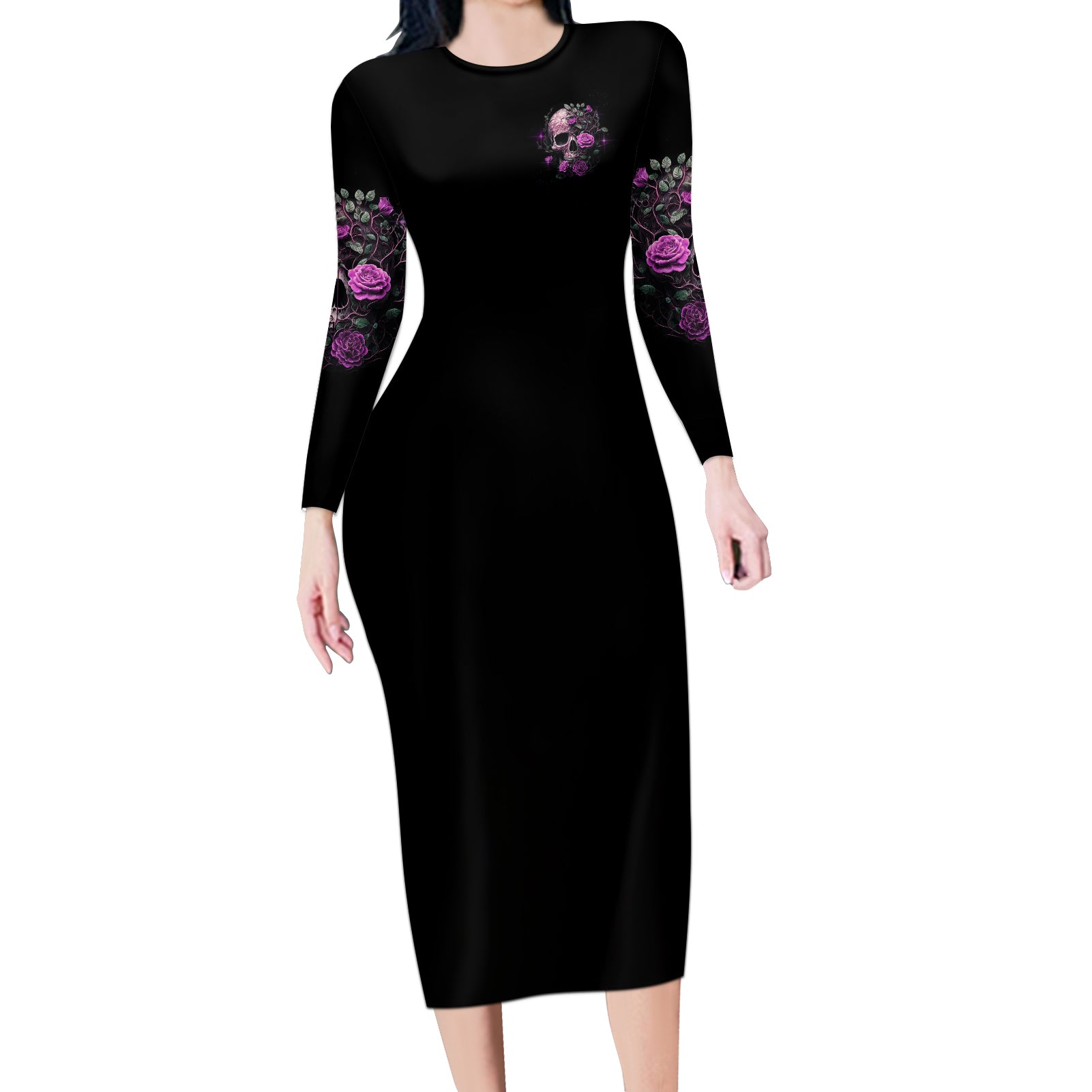 i-am-the-storm-rose-long-sleeve-bodycon-dress
