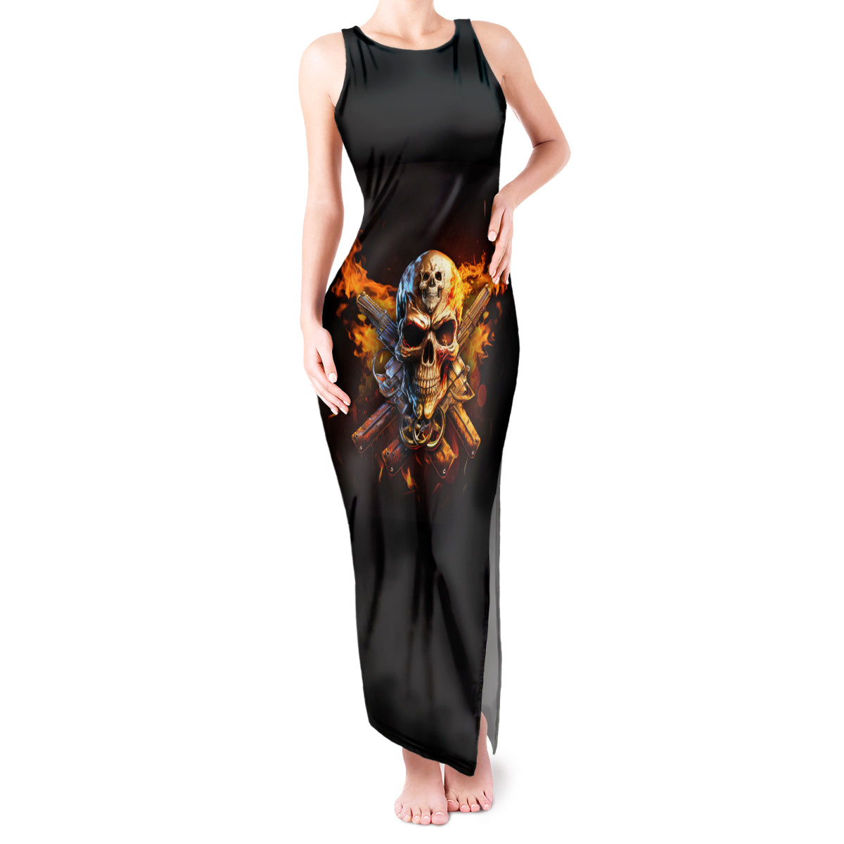 your-first-mistake-fire-skull-tank-maxi-dress