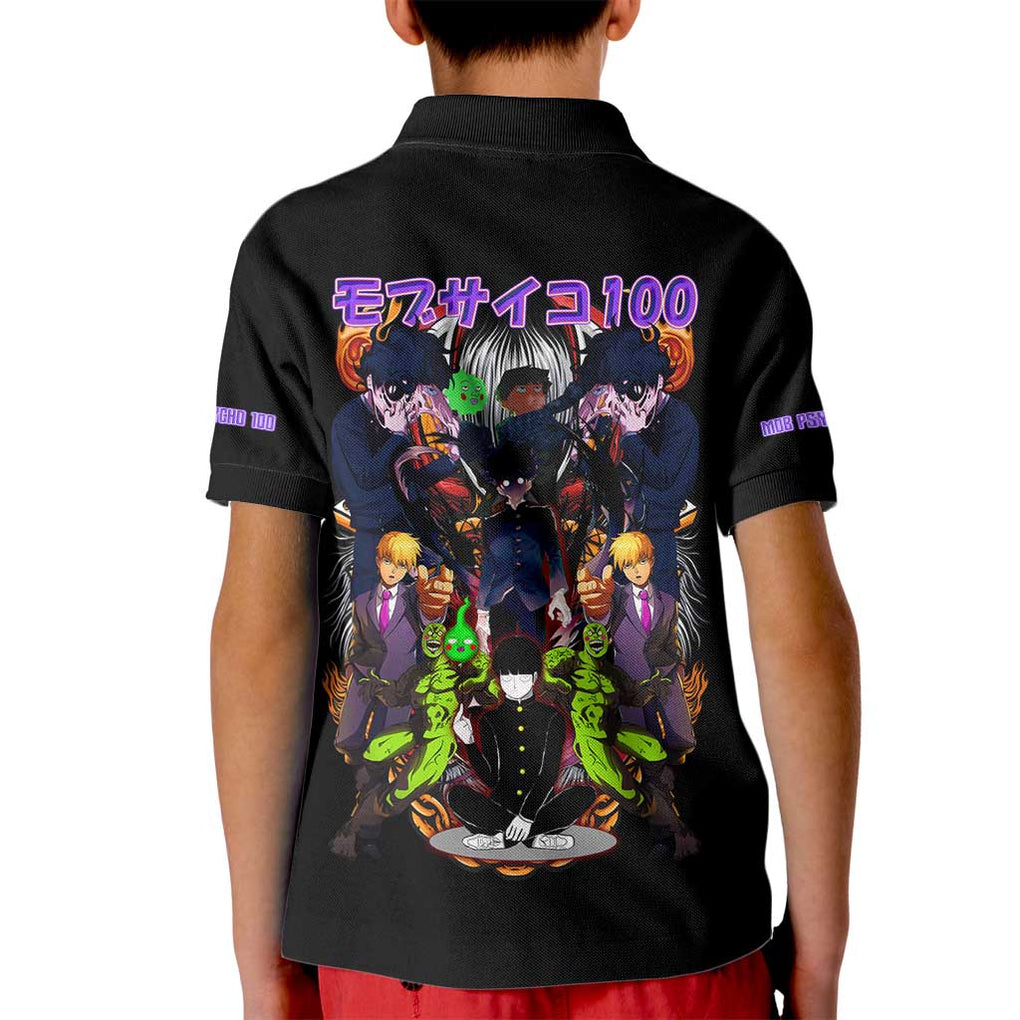 Final Arc Mob Psycho 100 Kid Polo Shirt Japan Anime Style