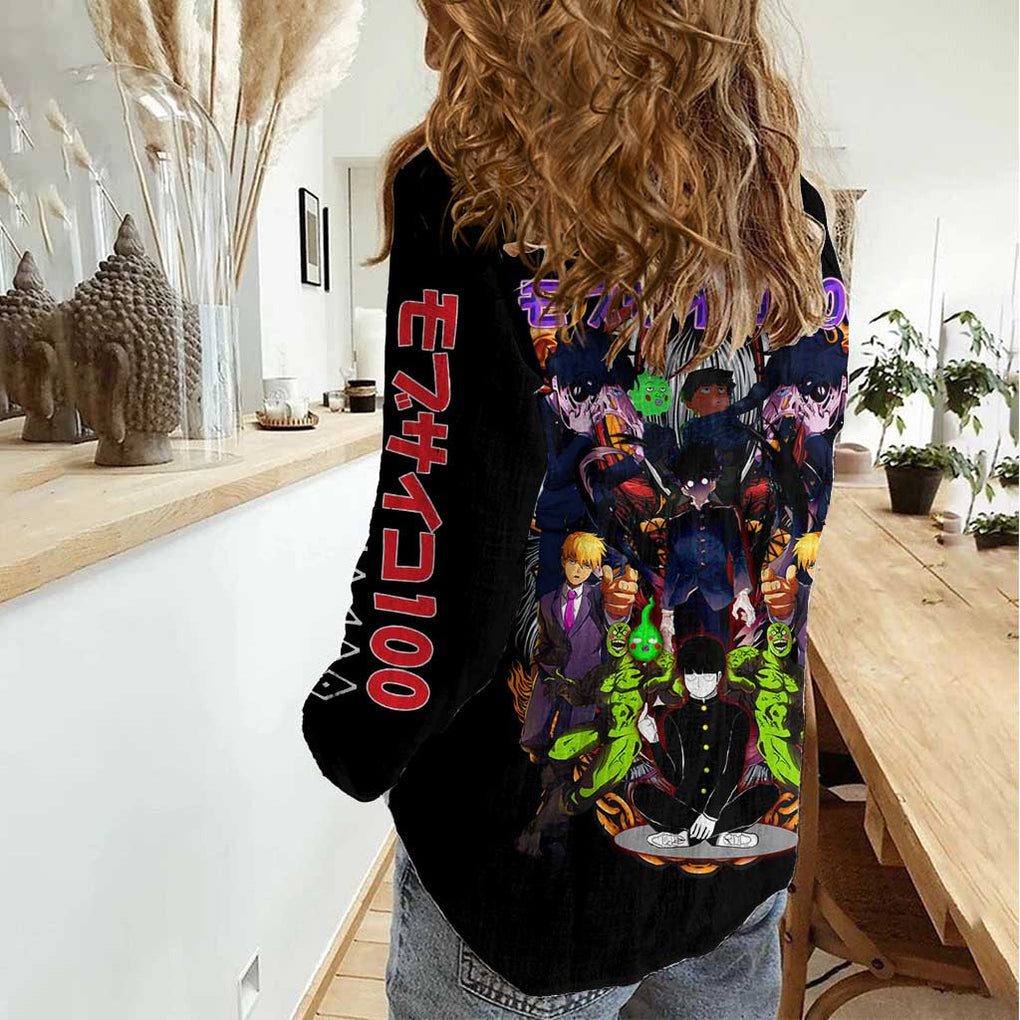 Final Arc Mob Psycho 100 Women Casual Shirt Japan Anime Style