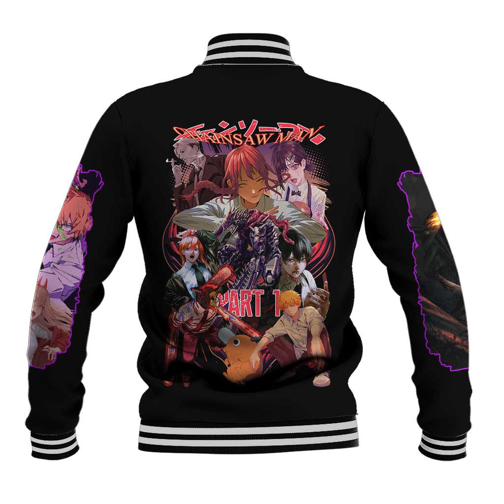 Chainsaw Man Part 1 Baseball Jacket Japan Anime Style