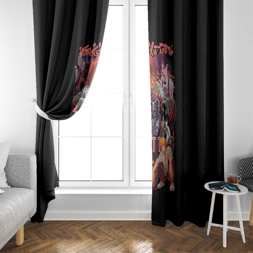Chainsaw Man Part 1 Window Curtain Japan Anime Style