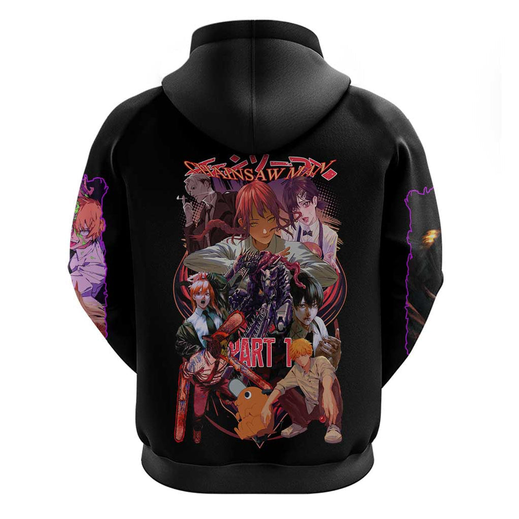 Chainsaw Man Part 1 Zip Hoodie Japan Anime Style