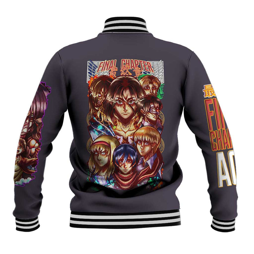 Final Chapter Attack on Titan Baseball Jacket Japan Anime Style