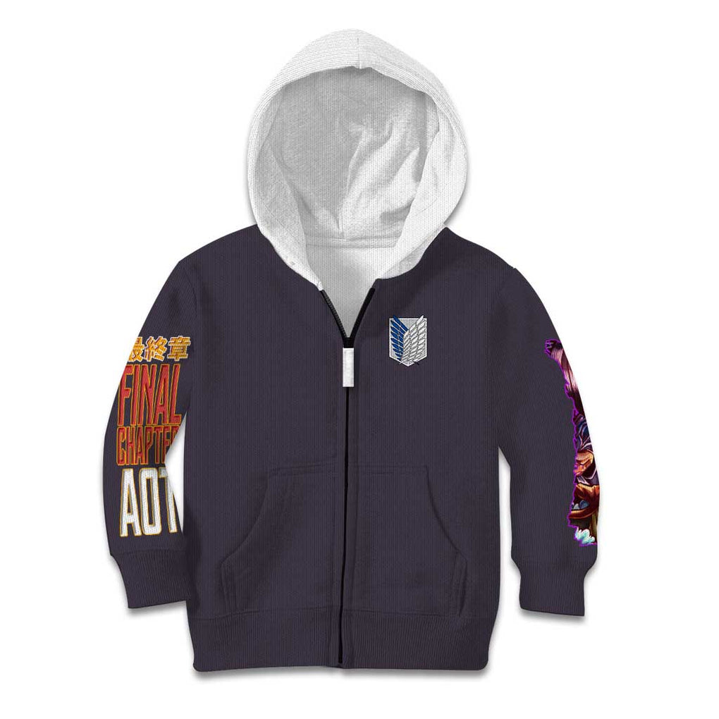 Final Chapter Attack on Titan Kid Hoodie Japan Anime Style