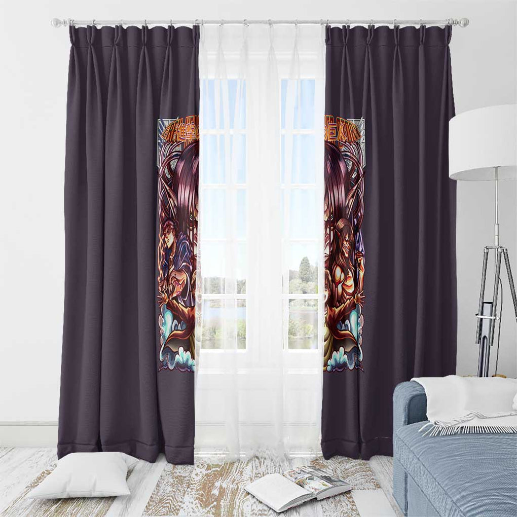 Eren Yeager Story Attack on Titan Window Curtain Japan Anime Style