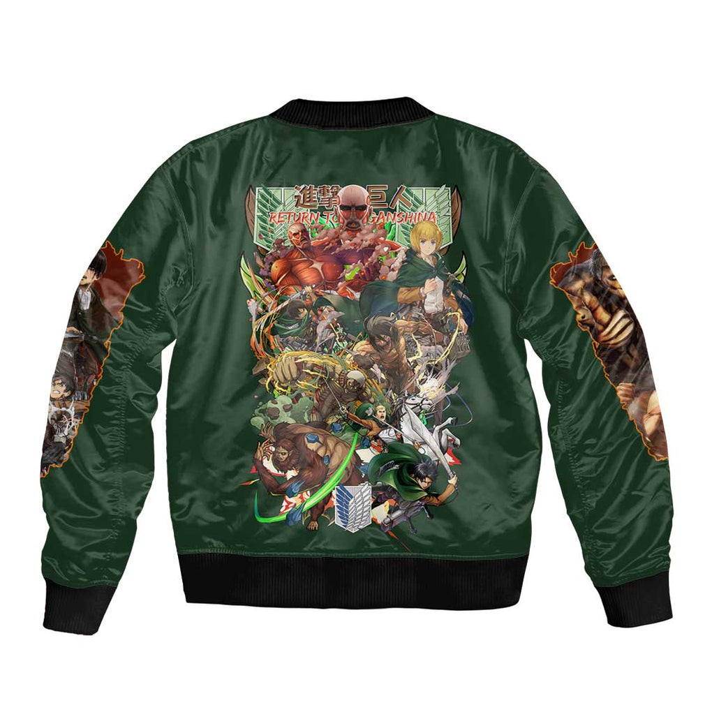 Return to Shiganshina Attack on Titan Bomber Jacket Japan Anime Style