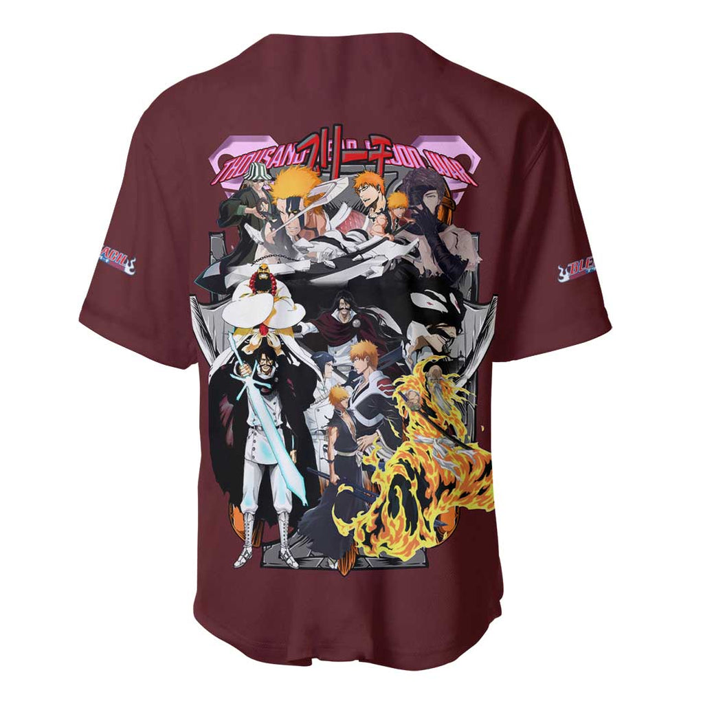 Thousand Year Blood War Arc Bleach Baseball Jersey Japan Anime Style