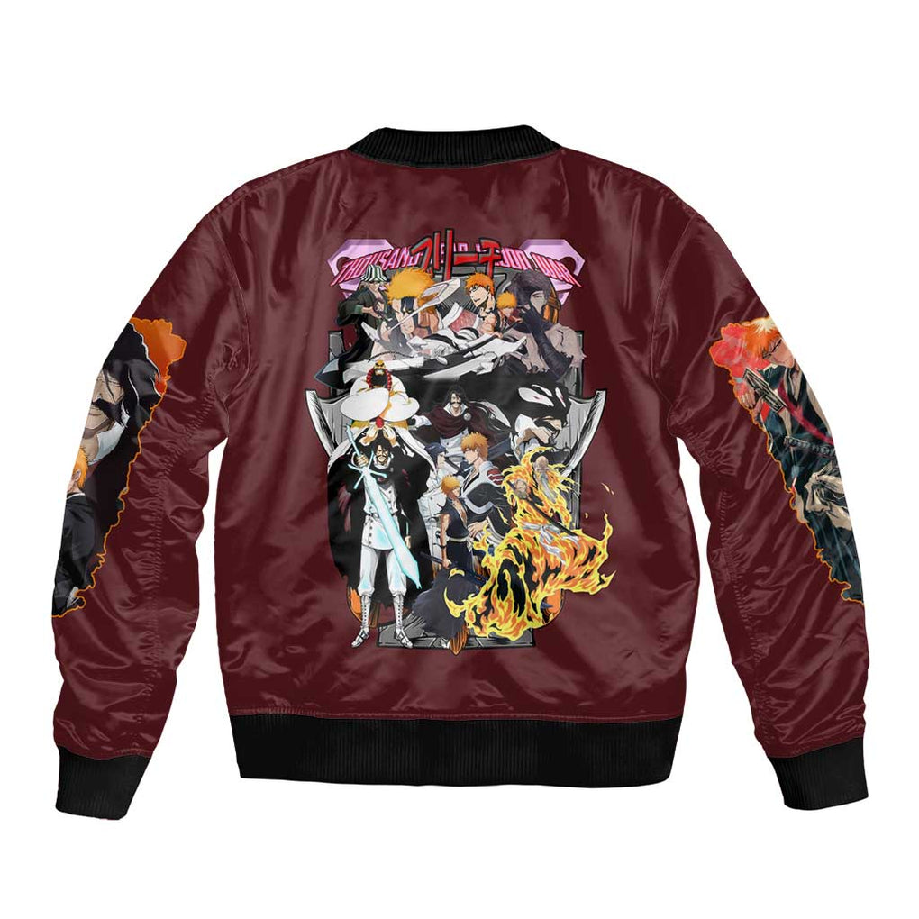 Thousand Year Blood War Arc Bleach Bomber Jacket Japan Anime Style