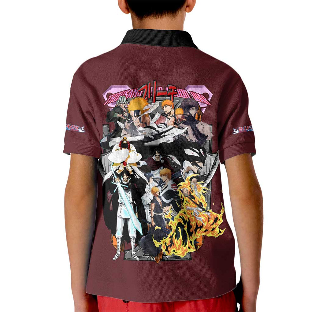 Thousand Year Blood War Arc Bleach Kid Polo Shirt Japan Anime Style