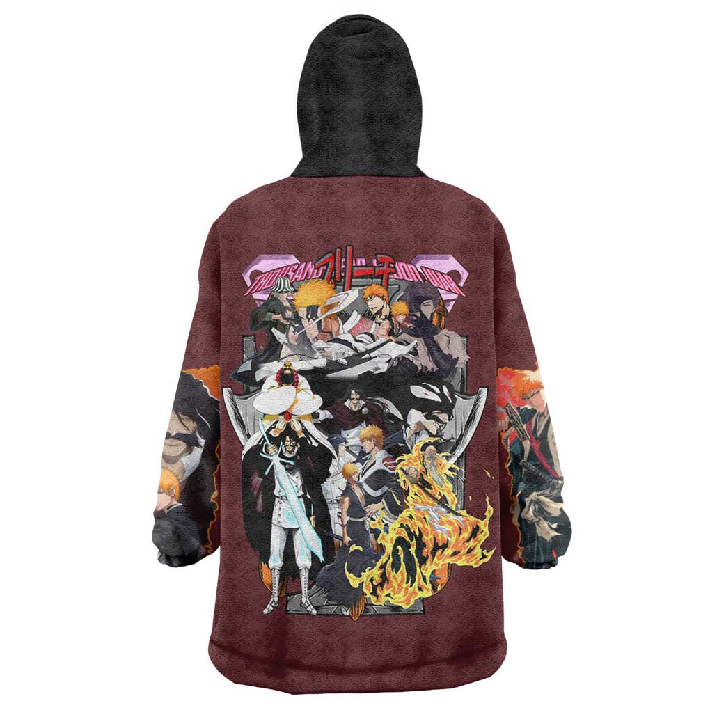 Thousand Year Blood War Arc Bleach Wearable Blanket Hoodie Japan Anime Style