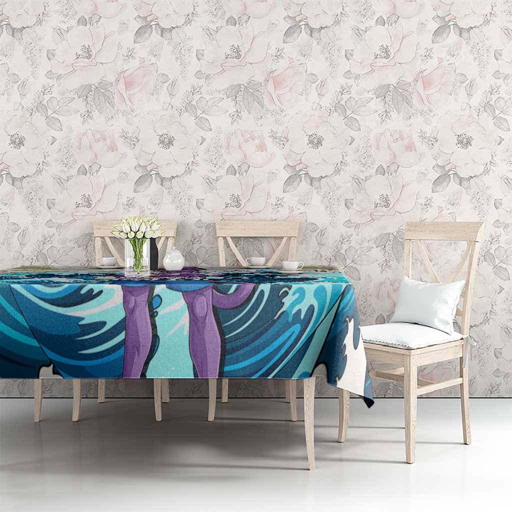 Beerus Dragon Ball Summer Theme Tablecloth with Floral Shirt Sunglasses Shenron and Ocean Wave Background - The Mazicc