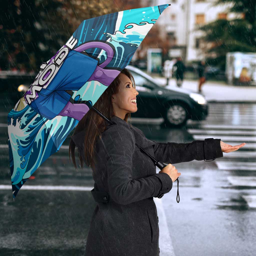 Beerus Dragon Ball Summer Theme Umbrella with Floral Shirt Sunglasses Shenron and Ocean Wave Background - The Mazicc