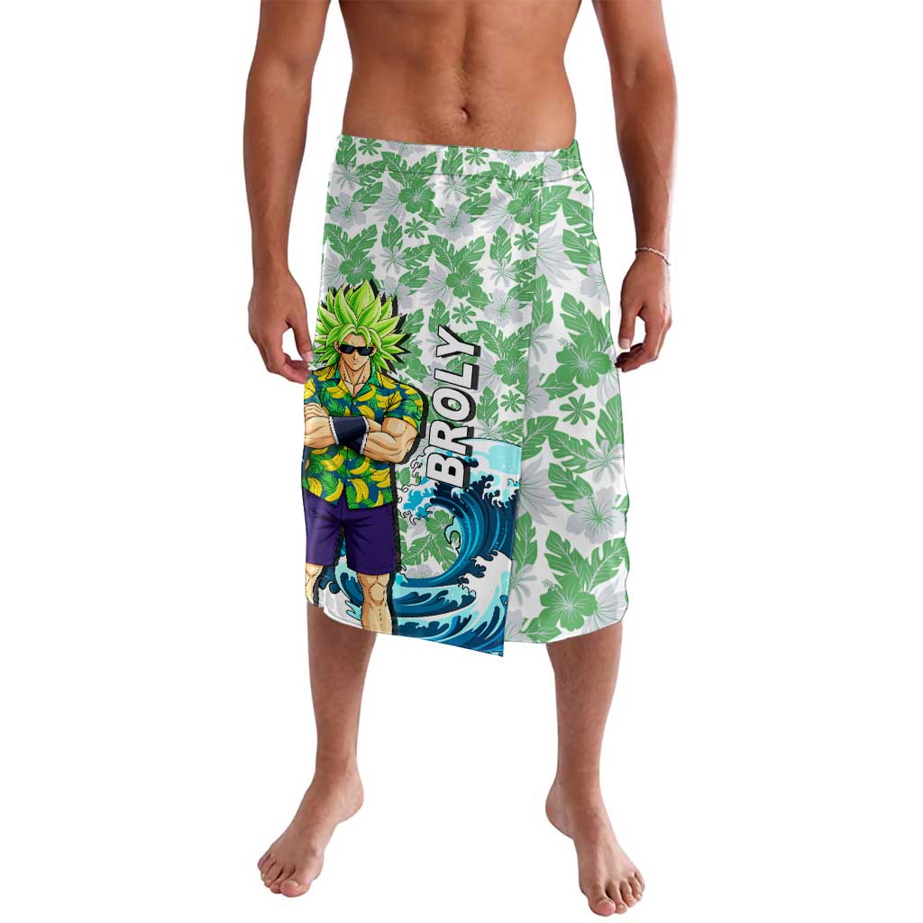 Broly Dragon Ball Summer Theme Lavalava with Banana Shirt Sunglasses Shenron and Tropical Ocean Background - The Mazicc