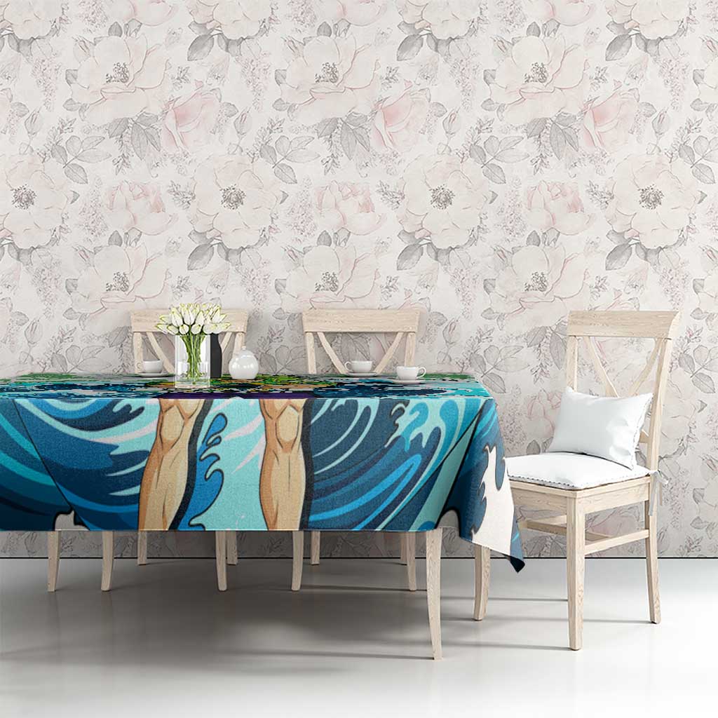 Broly Dragon Ball Summer Theme Tablecloth with Banana Shirt Sunglasses Shenron and Tropical Ocean Background - The Mazicc