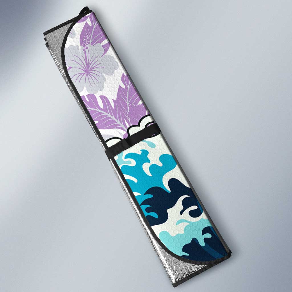 Trunks Dragon Ball Summer Theme Auto Sun Shade with Sword Floral Shirt Sunglasses Shenron and Ocean Wave Background - The Mazicc