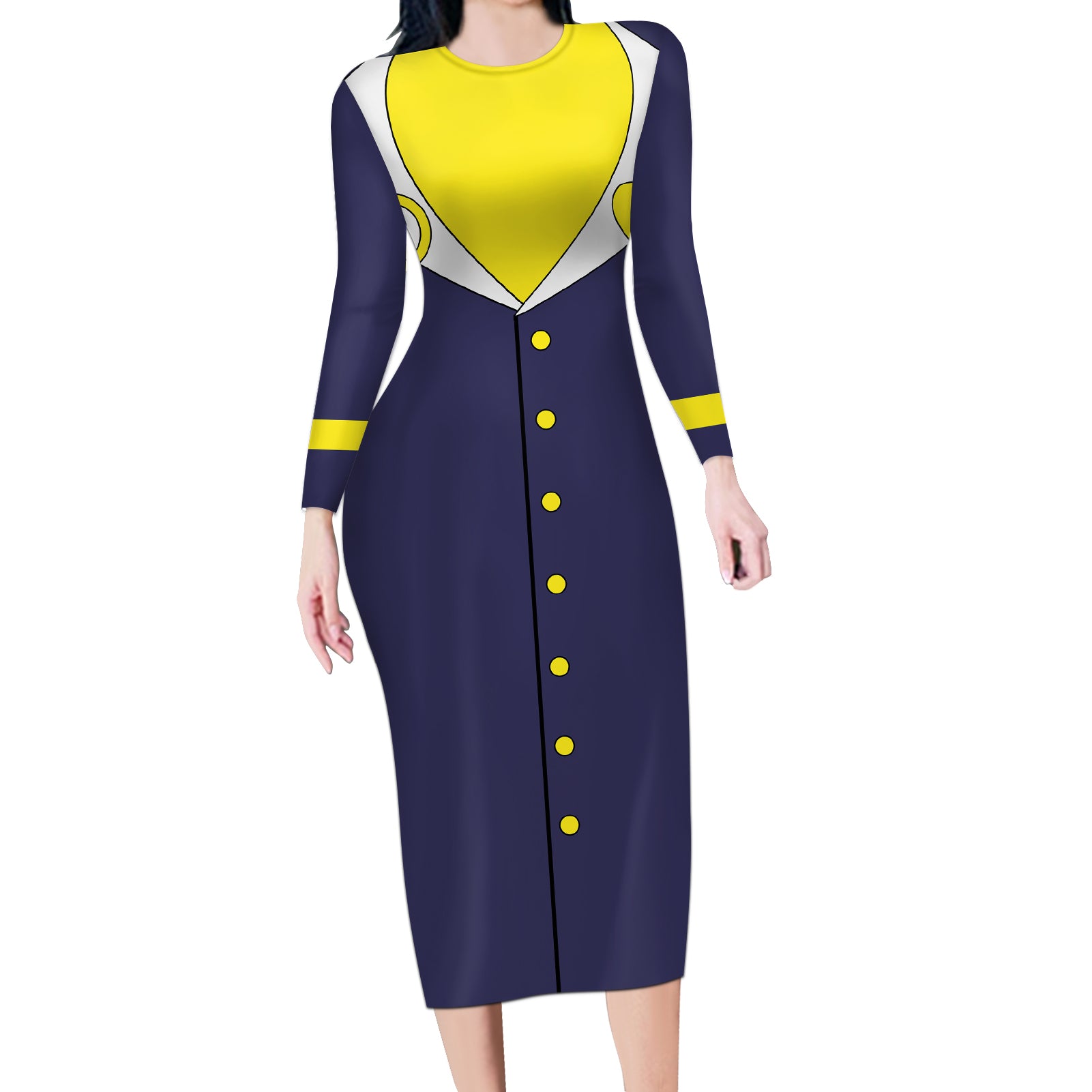 Josuke Higashikata - JJBA Long Sleeve Bodycon Dress