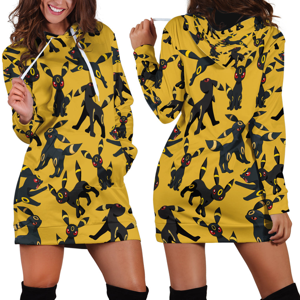 Umbreon Pattern Style Hoodie Dress