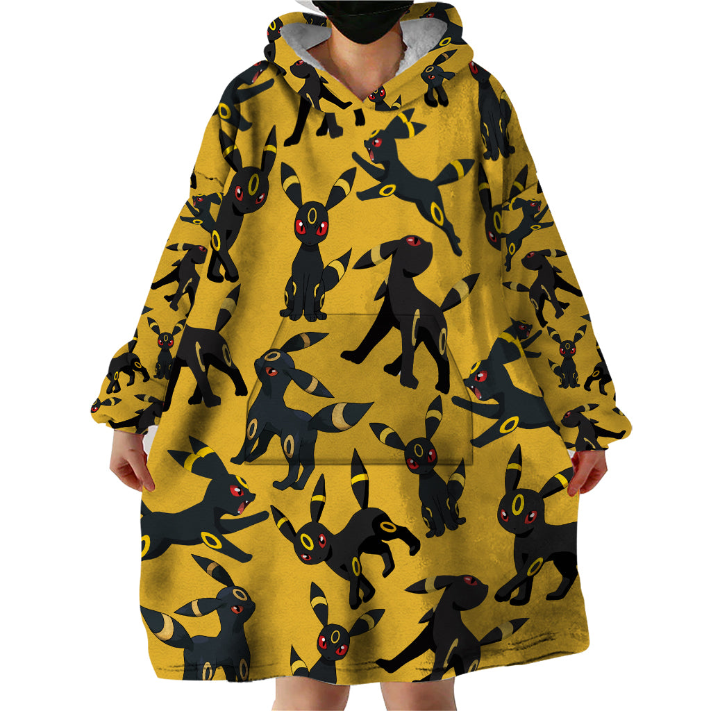Umbreon Pattern Style Wearable Blanket Hoodie