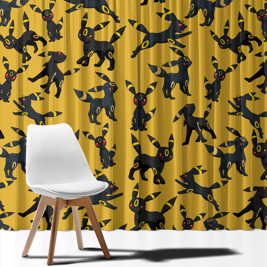 Umbreon Pattern Style Window Curtain