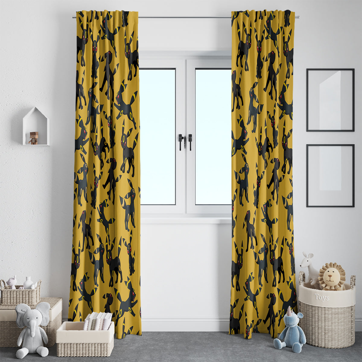 Umbreon Pattern Style Window Curtain