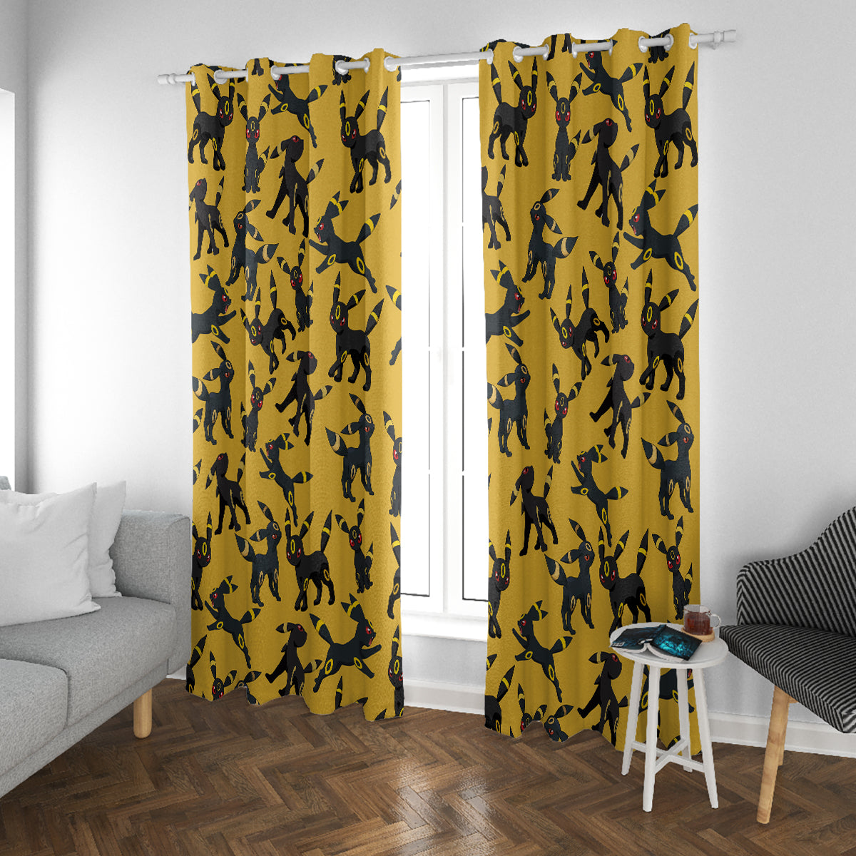 Umbreon Pattern Style Window Curtain