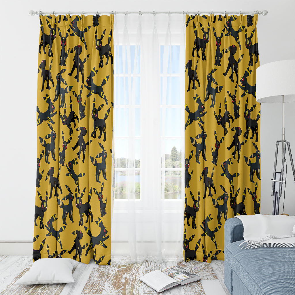Umbreon Pattern Style Window Curtain