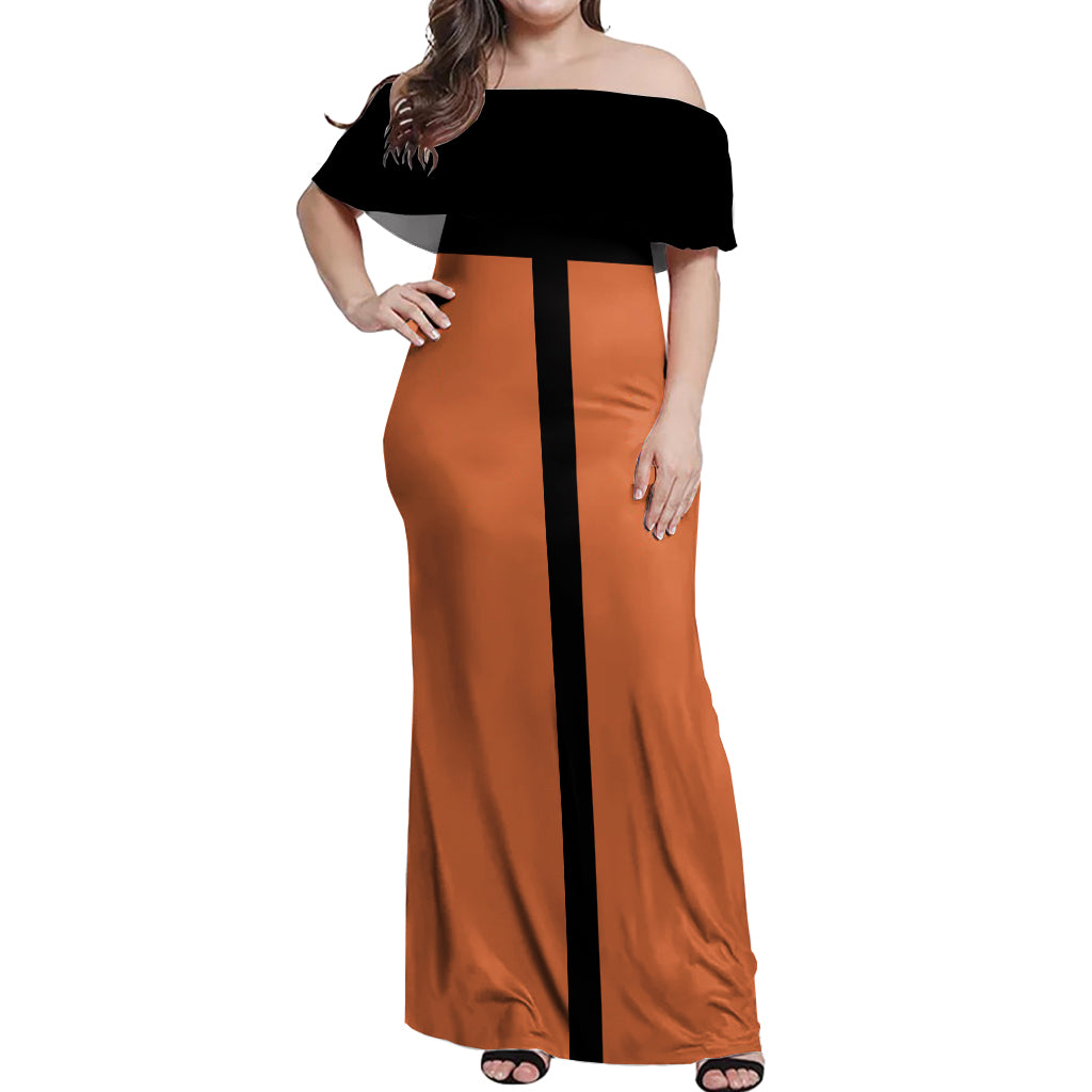 Uzumaki - Naruto Anime Off Shoulder Maxi Dress