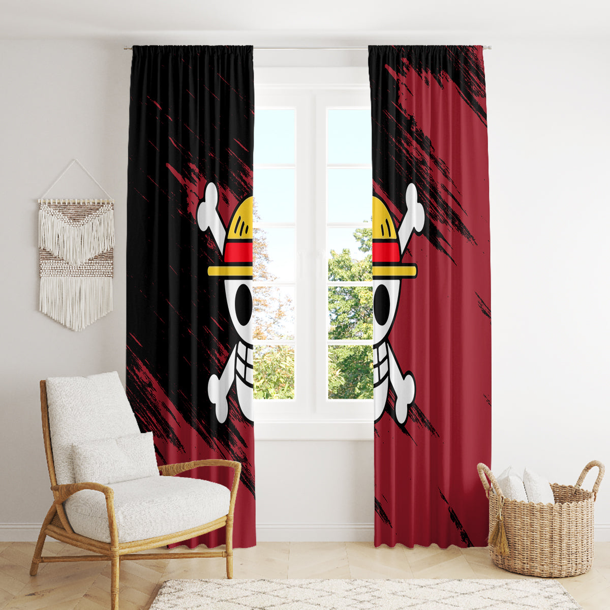 Monkey D. Luffy - One Piece Window Curtain