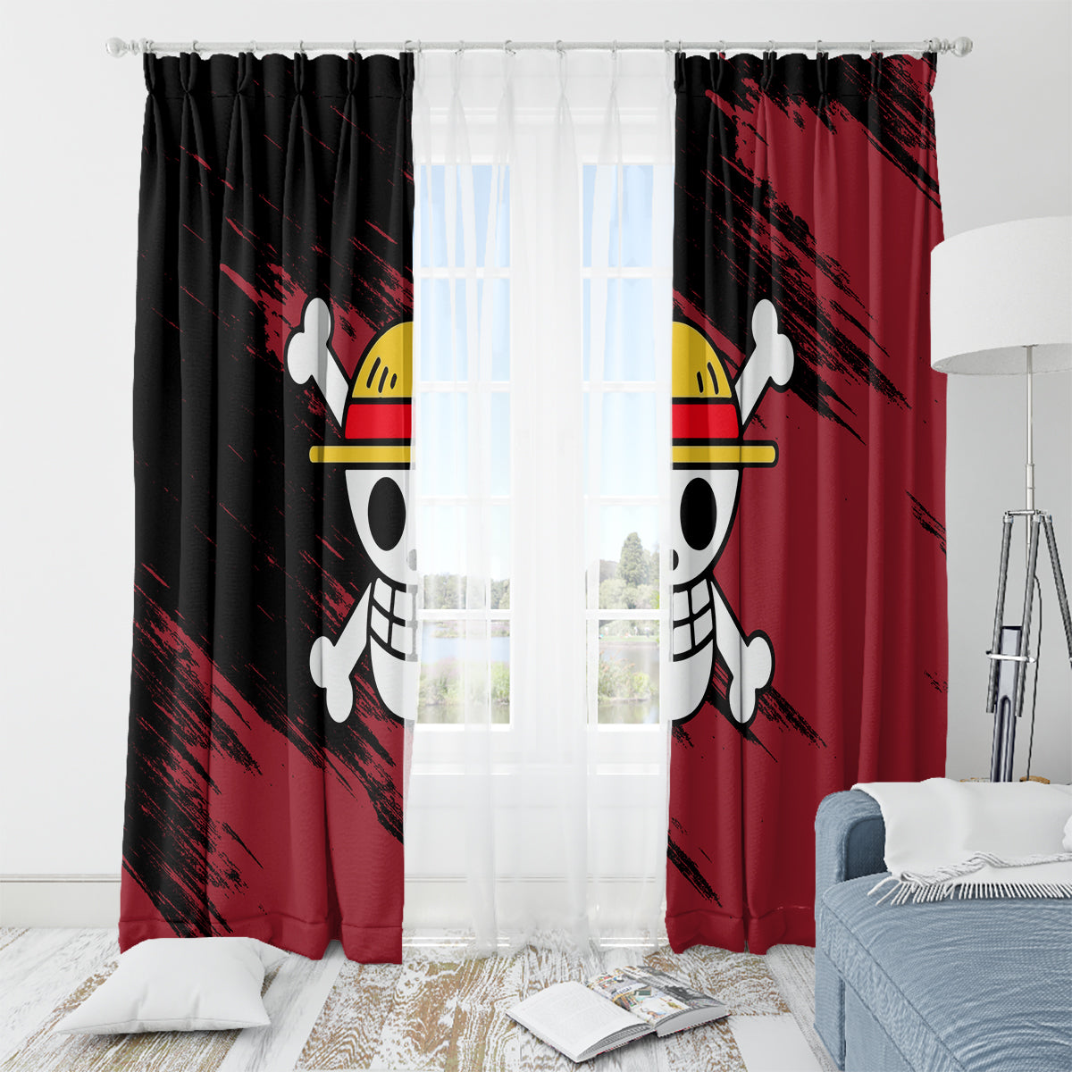 Monkey D. Luffy - One Piece Window Curtain