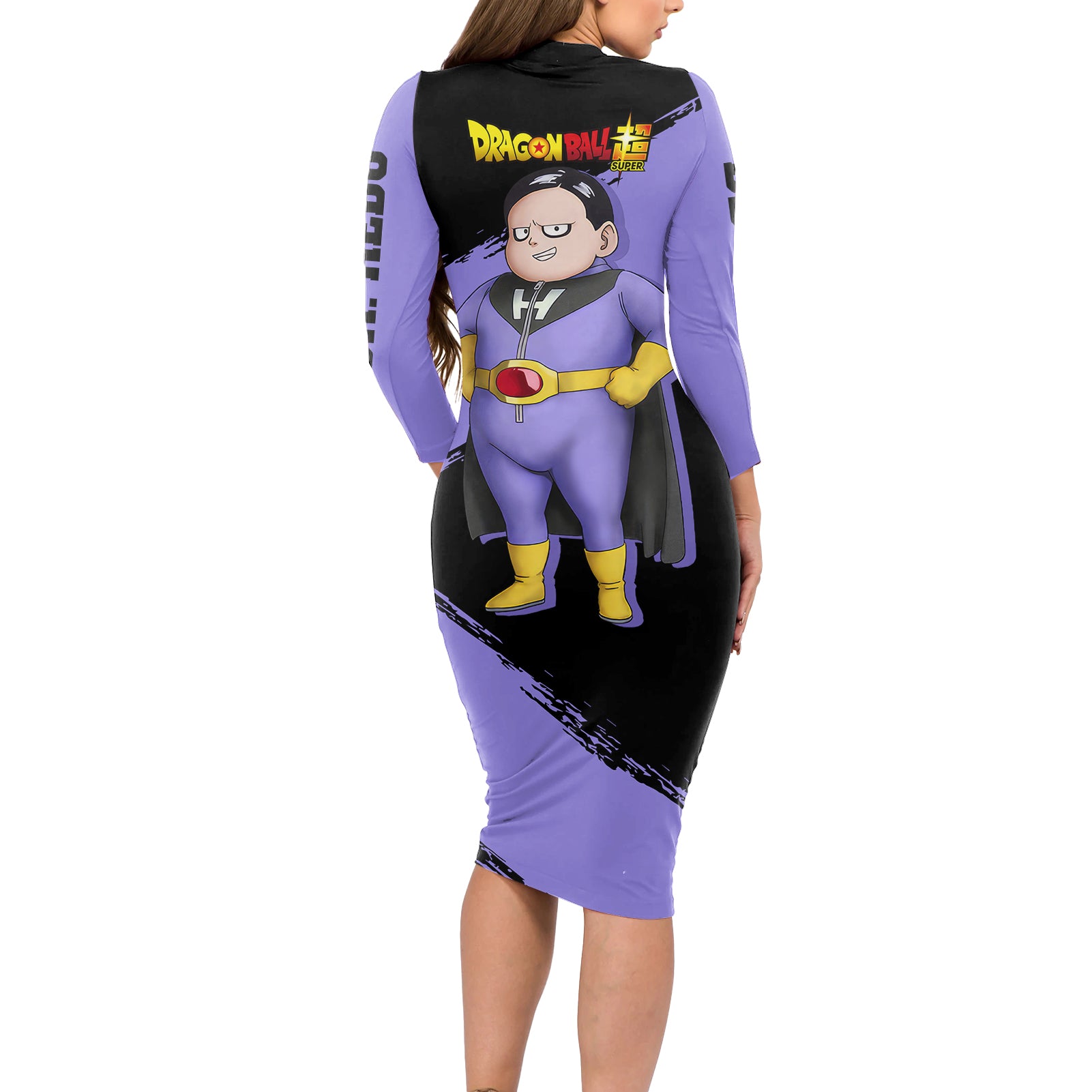 Dr. Hedo - Super - Dragon Ball Long Sleeve Bodycon Dress